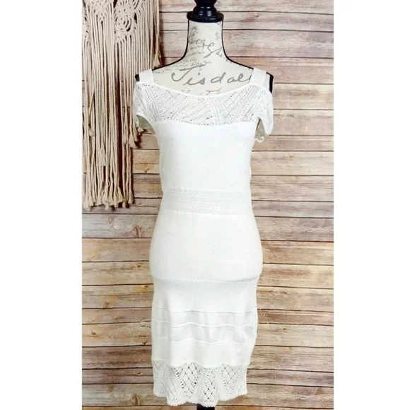 Karen Millen | Dresses | Karen Millen Crochet Cold Shoulder Midi Dress |  Poshmark